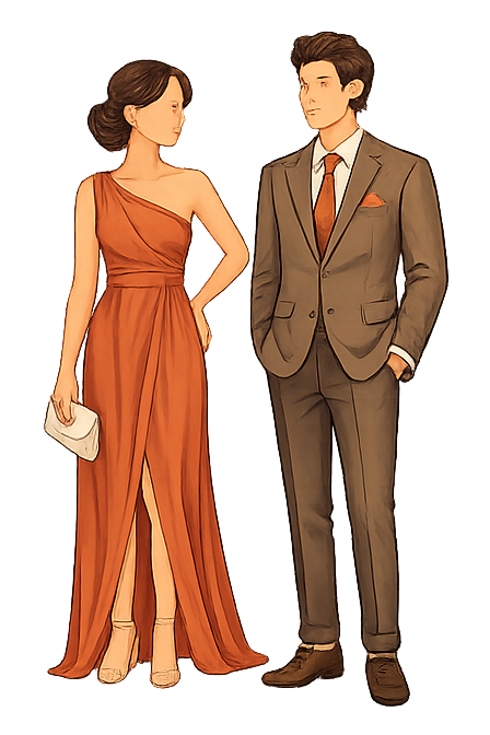 dress cafe y corbata