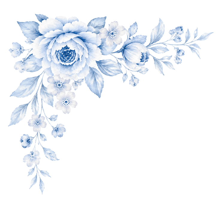 rosa azul bautizo