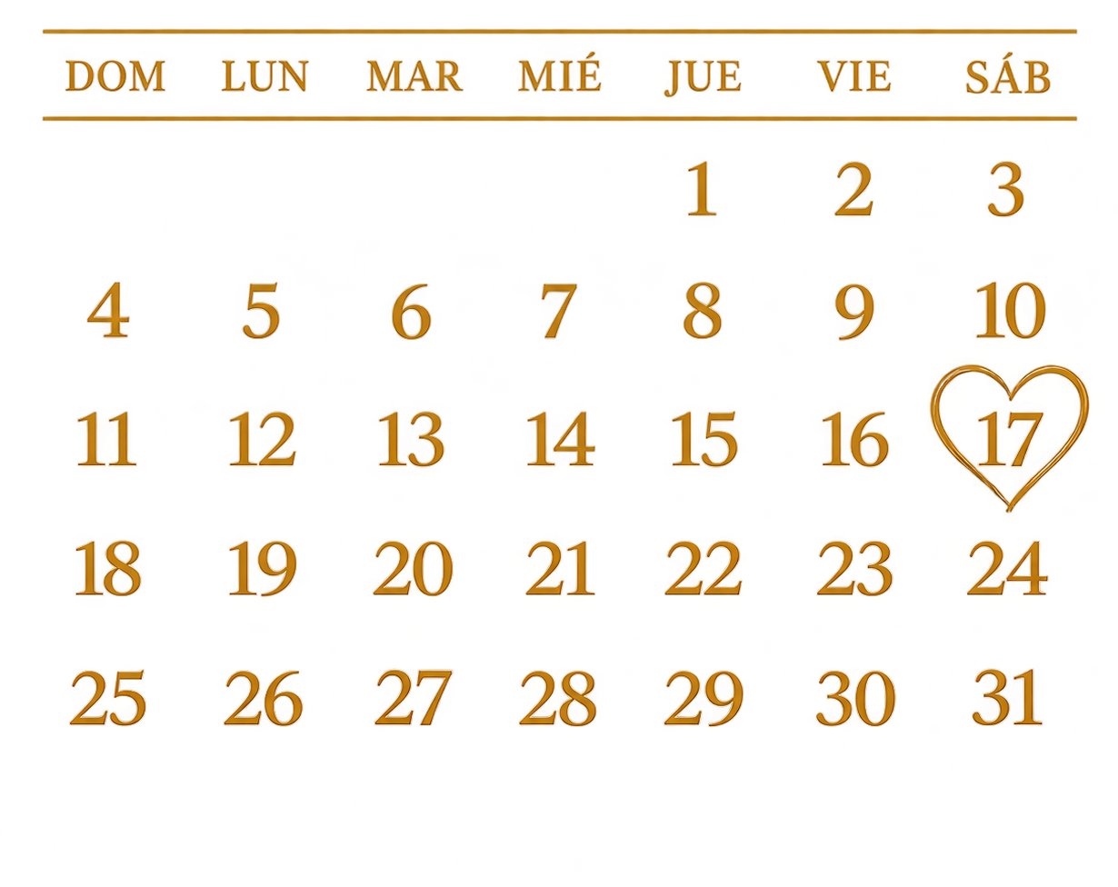 calendario occtubre