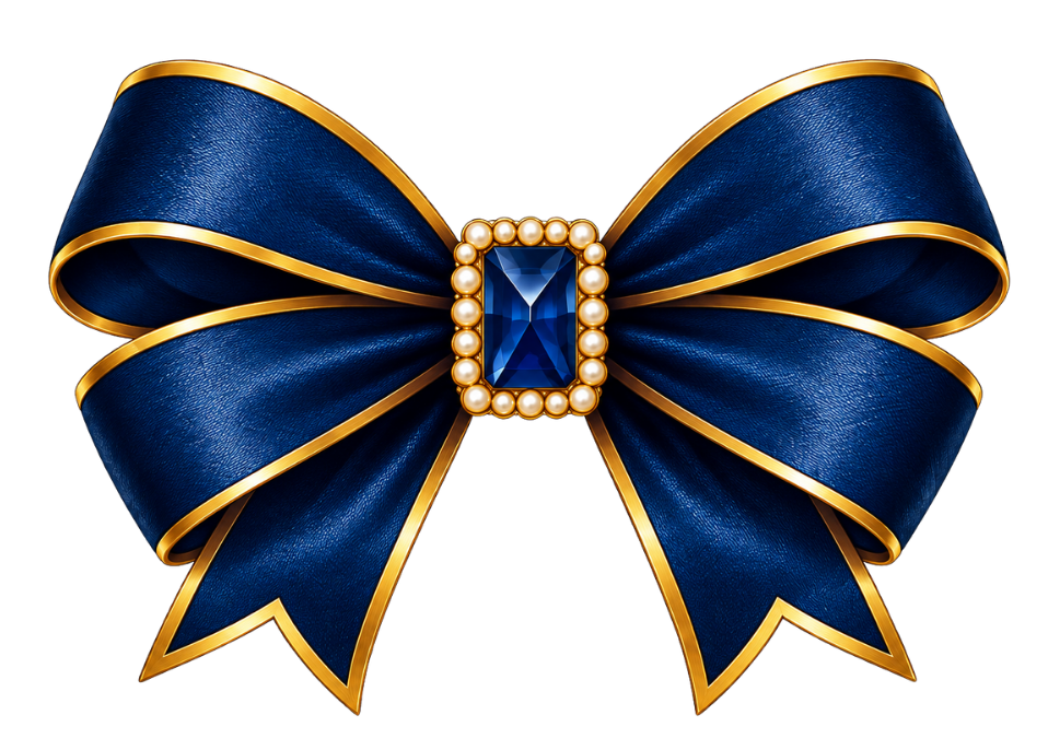 lazo azul princesa
